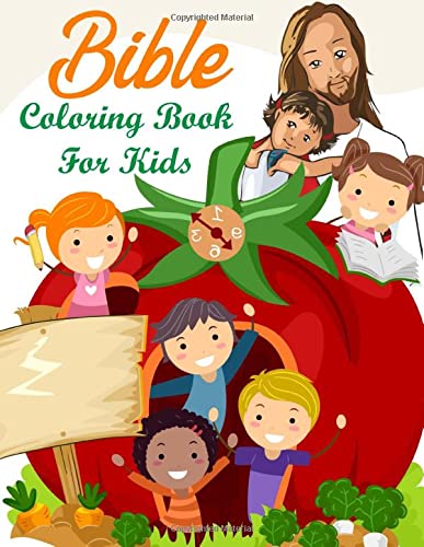 Bible Coloring Book For Kids: A Kids Bible Story Color By Number Coloring activity book. Anti-stress Inspirational Gifts For Kids.