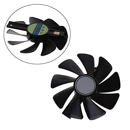 BIlinli 2 uds CF1015H12S 12V 0.42A reemplazo de Ventilador Enfriador para Sapphire Nitro RX 580, 570, 480, 470 4G RX Vega64 Ventiladores de Tarjeta gráfica de 8GB