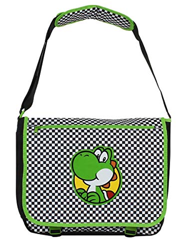 Bioworld Nintendo Super Mario Bros. Yoshi Mb011107Ntn, bolso bandolera, 46 cm, negro, BIO-MB011107NTN