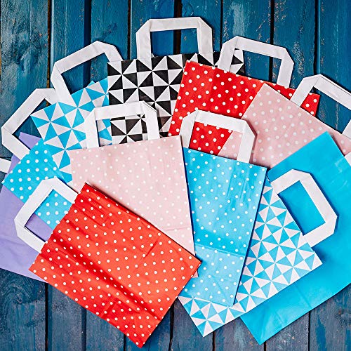 BIOZOYG Bolsas de papel con asa plana 80 g 18 + 8 x 22 cm I Bolsas de papel kraft I Bolsas de regalo grandes Give Aways Party bolsas I Bolsas de papel en bloque 25 bolsas de papel negro