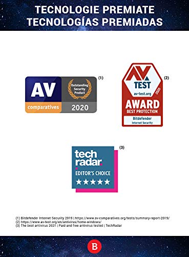 Bitdefender Internet Security 2022 | 1 dispositivo | 1 año | PC |ES