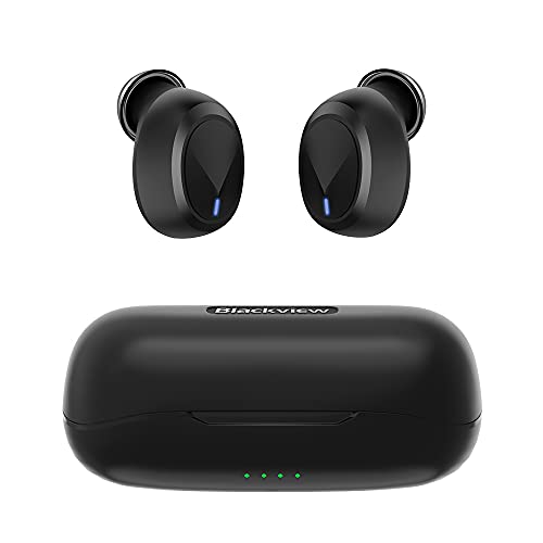 Blackview AirBuds 1 Auriculares Inalámbricos, Auriculares Bluetooth 5.0 en la Oreja con Caja de Carga, Micrófono Incorporado, Control Táctil, Reproducci 25 Horas