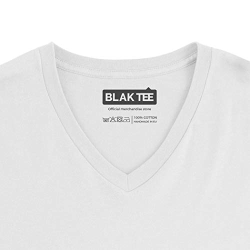 BLAK TEE Hombre Classic Gamer Illustration Camiseta V-Neck L