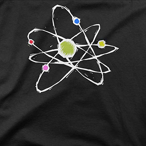 BLAK TEE Mujer Graphic Atom Particle Physics Camiseta M