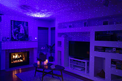 BlissLights Sky Lite - LED Proyector Estrellas, Luces Galaxia, Iluminación de la Habitación y Luz Nocturna (estrellas azules)