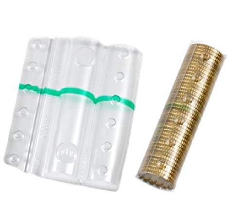 Blister à conteneurs monnaie 160 Pièces assorties 20 pièces de coupe en plastique (Transparent)