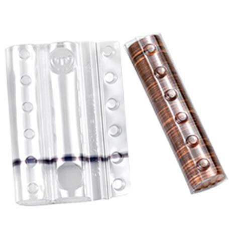 Blister à conteneurs monnaie 160 Pièces assorties 20 pièces de coupe en plastique (Transparent)