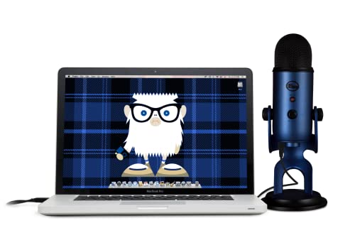 Blue Micrófono USB profesional Yeti para grabación, streaming, podcasting, radiodifusión, gaming, voz en off y más, multipatrón, Plug'n Play en PC y Mac - Azul Oscuro