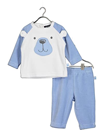 blue seven Baby Outfitt Cuddle Bear mit beweglichen Ohren Juego de Pantalones Cortos, HL Blau Orig, 6-9 Months (Pack de 2) Bebé-Niños