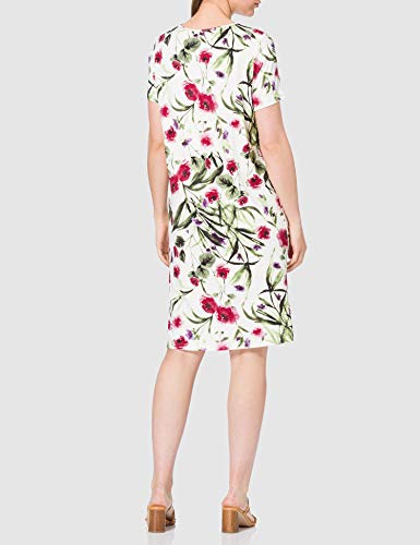 blue seven Damen Alloverdruck Kleid, Rundhals Vestido, 001 Blanco Orig, 40 para Mujer