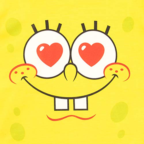 Bob Esponja Pijamas de Manga Larga para niñas Spongebob Squarepants Amarillo 6-7 Años