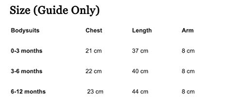 Bodis para bebé y niña "Storm Pooper" diseñados e impresos en el Reino Unido con 100% algodón peinado fino, azul, 1 mes