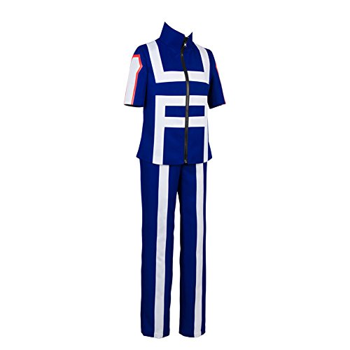Boku No Hero Academia Cosplay Traje Mi héroe Academia Uniforme Izuku Midoriya Traje Traje de Entrenamiento Uniforme Azul, azul, M