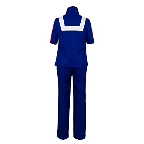 Boku No Hero Academia Cosplay Traje Mi héroe Academia Uniforme Izuku Midoriya Traje Traje de Entrenamiento Uniforme Azul, azul, M