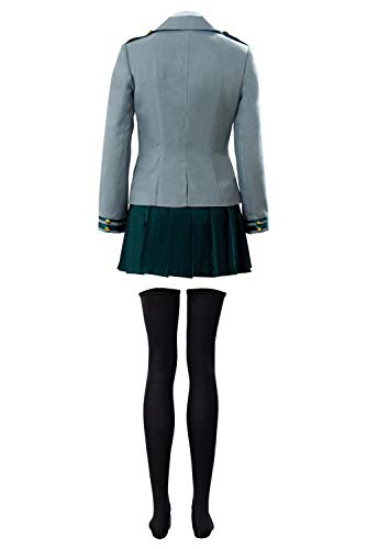 Boku no Hero Academia My Hero Academia Tsuyu - Uniforme escolar para cosplay, talla M