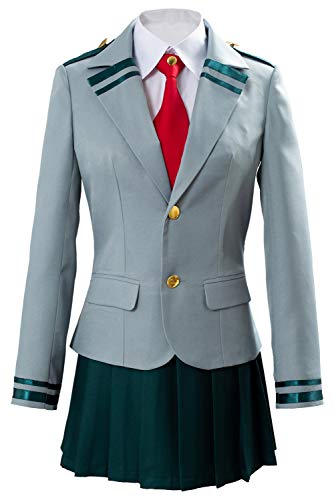 Boku no Hero Academia My Hero Academia Tsuyu - Uniforme escolar para cosplay, talla M