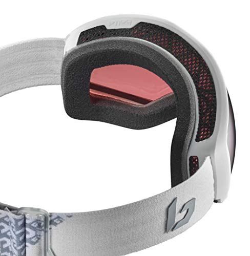 Bollé LAIKA White Monogram Matte / Vermillon Gun Cat.2 | Small-Medium - Gafas de esquí Mujer-Adulta