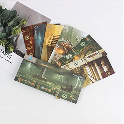 boloi Juego de Mesa Juego de Mesa de Siete Ciudades Adecuado para Adolescentes o Adultos de 2 a 7 Jugadores, Edad de 10 up Juego estratégico Juego Familiar como Regalo Strategy Game