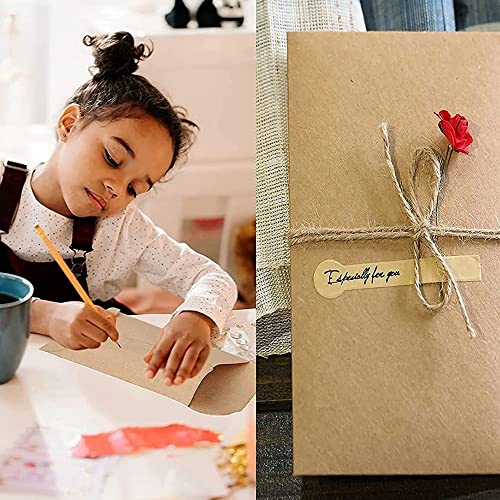 Bolsas de papel de estraza pequeñas pequeñas bolsas de papel marrón bolsas de regalo bolsas de papel Kraft sobres dulces semillas regalos fiesta cumpleaños cumpleaños 6 x 10 cm (100 unidades)