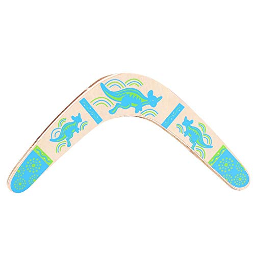 Boomerang, Estable de Madera en Forma de V de Retorno Boomerang Niños Deportes Nuevo Volador Boomerang Juguete con Bolsa de PP para Juegos al Aire Libre Deportes