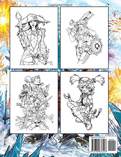 Borderlands Coloring Book: Ultimate Color Wonder Borderlands Coloring Book, Wonderful Gift for Kids And Adults