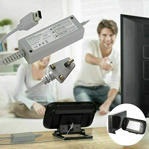 Borlai Fuente de Alimentación de Ca Conector Del Adaptador Cargador Cable de Carga Cable de Alimentación para Nintendo Wii U Uk Enchufe