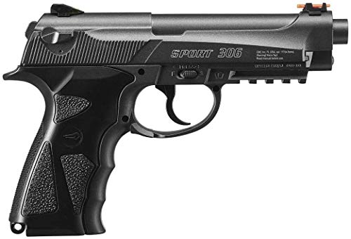 Borner Sport 306 | Pack Pistola de balines (perdigones Bolas de Acero BB's). Arma de Aire comprimido CO2 Tipo Beretta 92 Calibre 4,5mm (2.52 Julios)