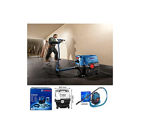 Bosch GAS 15 PS - Aspirador de agua y polvo 1100 W, 270 mbar 53 L/seg.