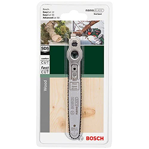 Bosch Home and Garden 2609256D86 Bosch nanoBLADE Wood Speed 65-Hoja de Sierra, 0 W, 0 V