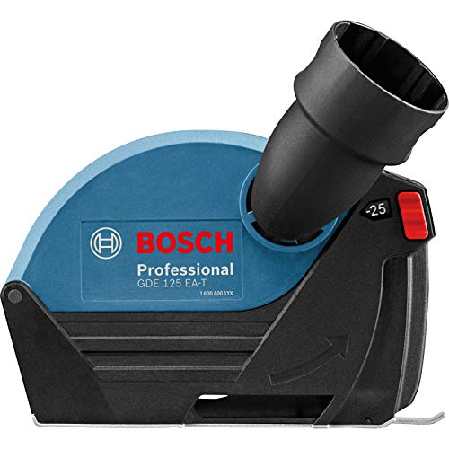 Bosch Professional Caperuza de aspiración GDE 125 EA-T para cortar (compatible con las amoladoras angulares Bosch Professional con caperuza ajustable sin herramienta y disco Ø 125 mm, en caja)