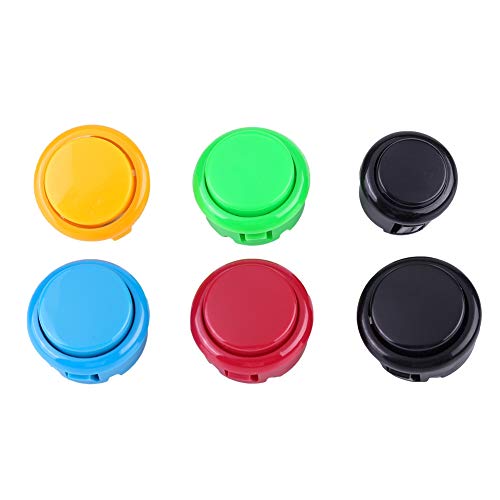 Botones Arcade de 1 jugador y Joystick DIY Controller Kit para Windows y Raspberry Pi, Joysticks x 5 pines con 10 botones