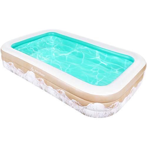 Brace Master Piscinas inflables, Piscina Hinchable Rectangular, 241cm x 142cm x 56cm, Piscina Infantil Inflable, Piscina Familiar, Fiesta AcuáTica De Verano para niños, Adultos, jardín, Verde