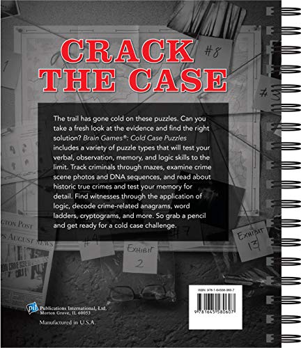 Brain Games - Cold Case Puzzles: The Trail Has Gone Cold on More Than 100 Puzzles. Do You Have What It Takes to Solve Them?
