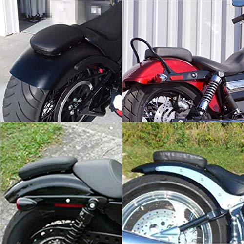 BRAUTO Ventosa para Pasajero Asiento de la Almohadilla Motocicleta Asiento de Almohada de Pasajero con 6 ventosas para Harley Dyna Sportster