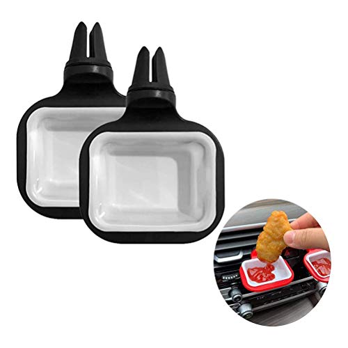 Breale - Juego de 2 soportes giratorios para salsa de aire comprimido, para Ketchup, PC., negro, medium