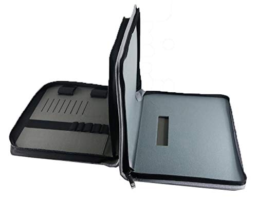Broonel Estuche De Viaje De Cuero Gris para Computadora Portátil - Compatible con la ASUS VivoBook S14 S433 14"
