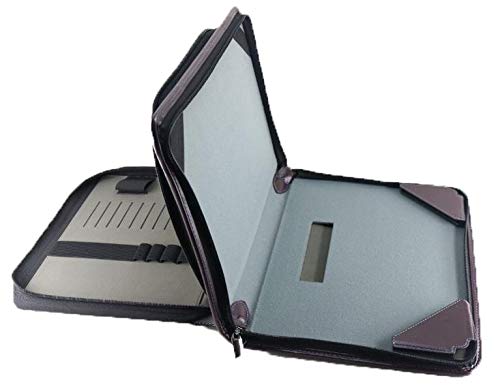 Broonel Estuche De Viaje De Cuero Morado para Computadora Portátil - Compatible con la ASUS VivoBook S14 S433 14"