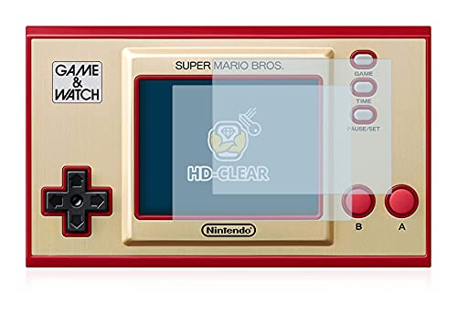 BROTECT Protector Pantalla Compatible con Nintendo Game & Watch Super Mario Bros Protector Transparente (2 Unidades) Anti-Huellas