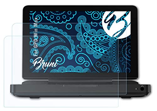 Bruni Película Protectora compatible con GPD Win Max Protector Película, claro Lámina Protectora (2X)