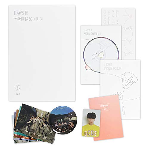 BTS 5th Mini Album - LOVE YOURSELF 轉 HER [ V ver. ] CD + Photobook + Mini Book + Photocard + Sticker Pack + FREE GIFT / K-POP Sealed