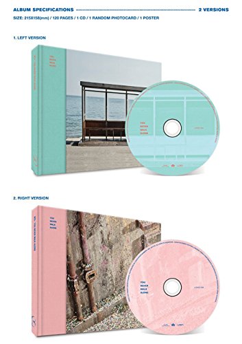 BTS WINGS YOU NEVER WALK ALONE KPOP BANGTAN BOYS [LEFT Ver.] Album CD + Photobook + Photocard + Gift (4 Photocards Set)