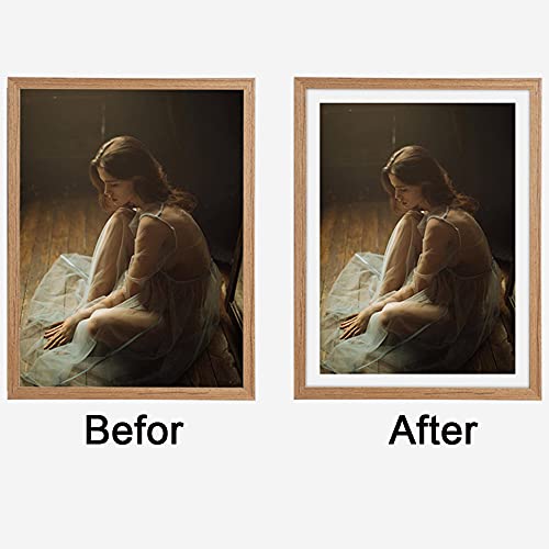 BUENTYA 10Pcs A3 Paspartú Blanco Papel Marco de Fotos de Papel Marcos de Fotos de Cartón DIY diámetro externo 29,7 * 42 cm y diámetro interno 20,3 * 25,3 cm marcos de fotos de papel passepartout