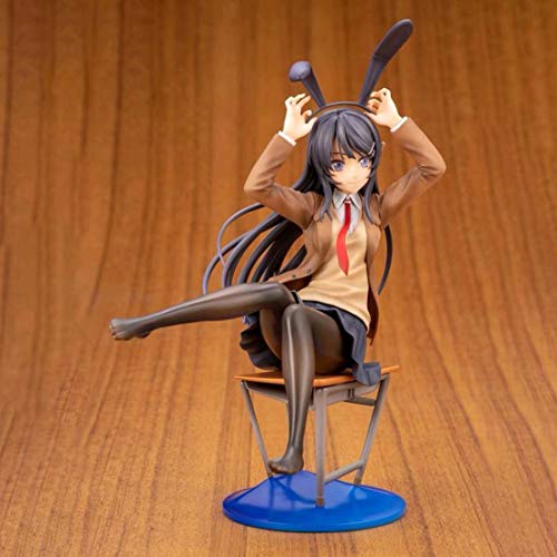 Bxwin Figura Anime Teakpeak Garage Kit Figure Anime Girl Figuras coleccionables Anime PVC Figura Anime Figura Anime Figura Estatua con base -26 cm