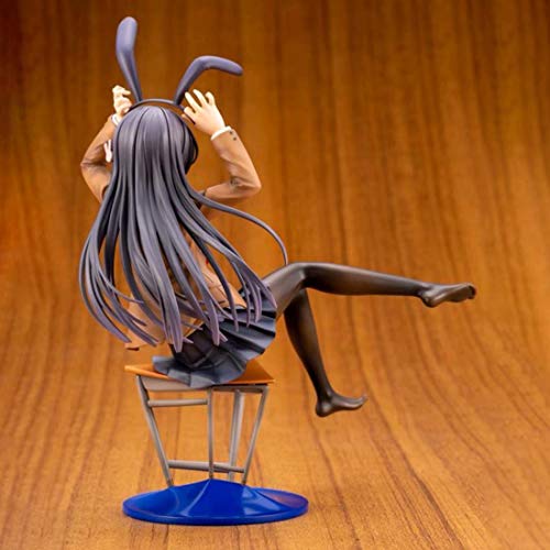 Bxwin Figura Anime Teakpeak Garage Kit Figure Anime Girl Figuras coleccionables Anime PVC Figura Anime Figura Anime Figura Estatua con base -26 cm
