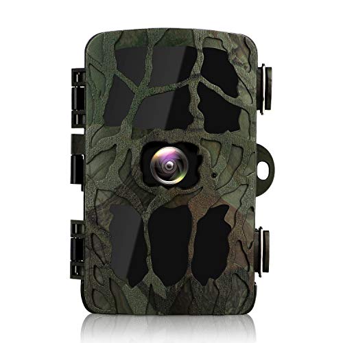 BYbrutek Cámara de Caza, 20MP 4K HD Cámara de Vigilància de la Vida Silvestre Activada por Movimiento con 40 PCS 850nm LED IR Visión Nocturna de Hasta 25M, LCD de 2.4 Pulgadas