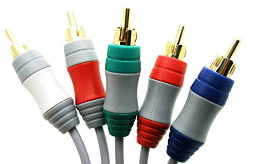 Cable Adaptador de 1 Conexion de Wii a 5 x AV Componentes para WII TV HDTV 2500