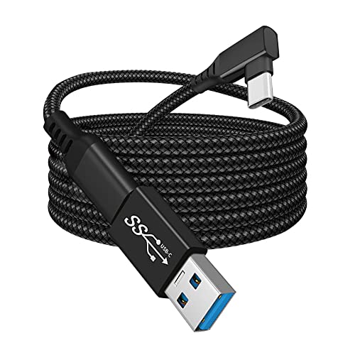 Cable de Carga para Oculus Link USB-C Steam VR Tipo C 3.1 Cable de Datos en Codo para Oculus Quest 1/2 Accesorios 5m