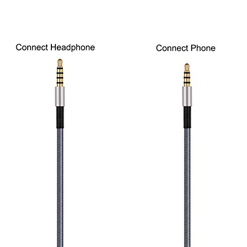 Cable de repuesto para auriculares con control de volumen y interruptor de silencio original para micrófono, compatible con Logitech G433, G233, G Pro, G Pro X y mando PS4 Xbox One (200 cm)