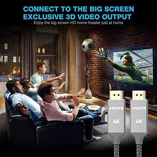 Cable HDMI 7.5 Metros, Cable HDMI de Alta Velocidad soporta Ultra HD, Ethernet,3D - Cable HDMI Compatible con BLU-Ray,TV,Playstation PS3,PS4, HDTV,Arco,HDCP 2.2,HDR