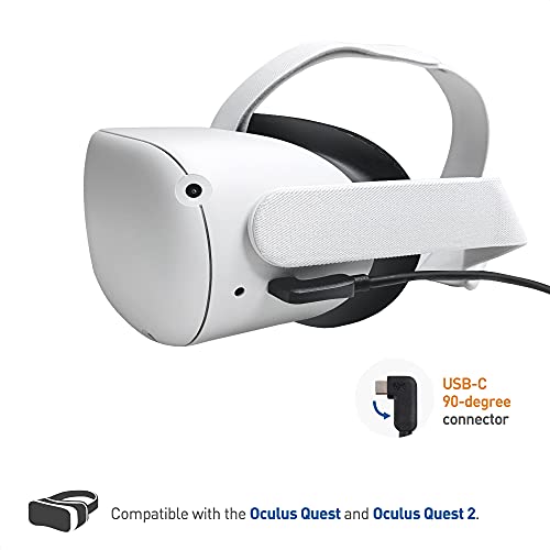 Cable Matters Activo Cable USB C 5m para Gafas Realidad Vritual Oculus Quest 2 (Cable USB-A a USB-C) en Negro - Reemplazo para Cable Oculus Link 5 Metros